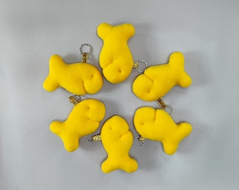 Goldfish Cracker Plush Keychain Set: Play Food Toy