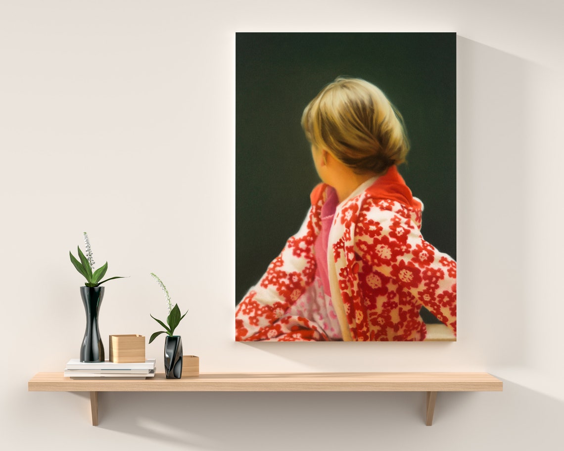 Gerhard Richter Print Betty Fine Art Poster Modern Wall Art Etsy