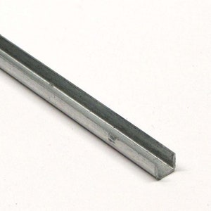 1/8&quot; U Zinc Channel - 6 Ft (3 x 24&quot;)