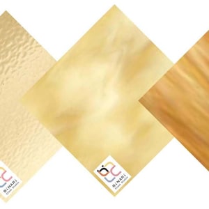 8x12 Amber Variety Glass Sheet - 4 Pack