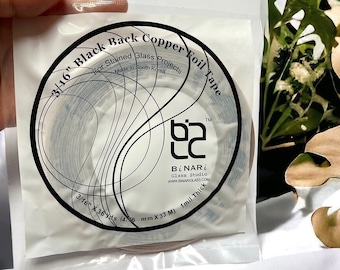 Premium 3/16 BLACK BACK Copper Foil Tape – Stained Glass Supplies by BiNARi Glass Studio®