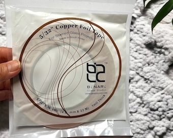 Premium 5/32 COPPER BACK Copper Foil Tape – Stained Glass Supplies by BiNARi Glass Studio®