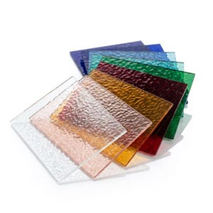 8 láminas surtidas de vidrieras inglesas Muffle / Paquete variado de vidrio americano artesanal de 8x10 para artistas imagen 4