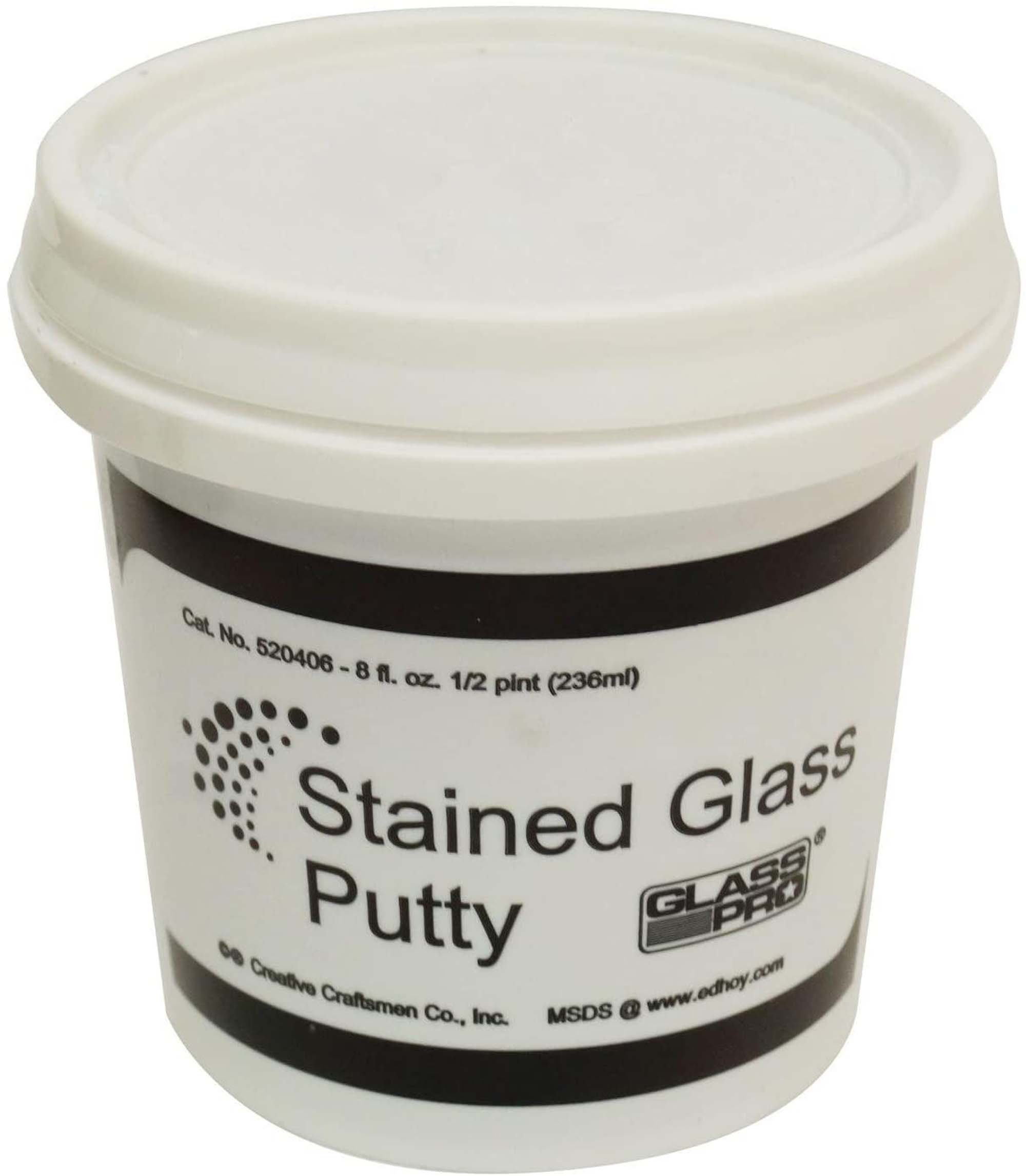 Glass Pro Stained Glass Lead Cement Putty Black 1/2 PINT 1 Etsy
