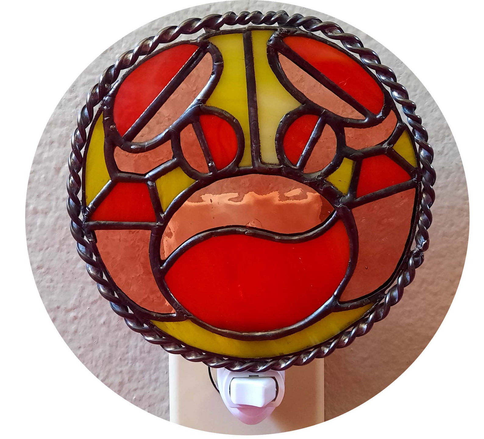 Custom Stained Glass Crab Night Light / Suncatcher Etsy