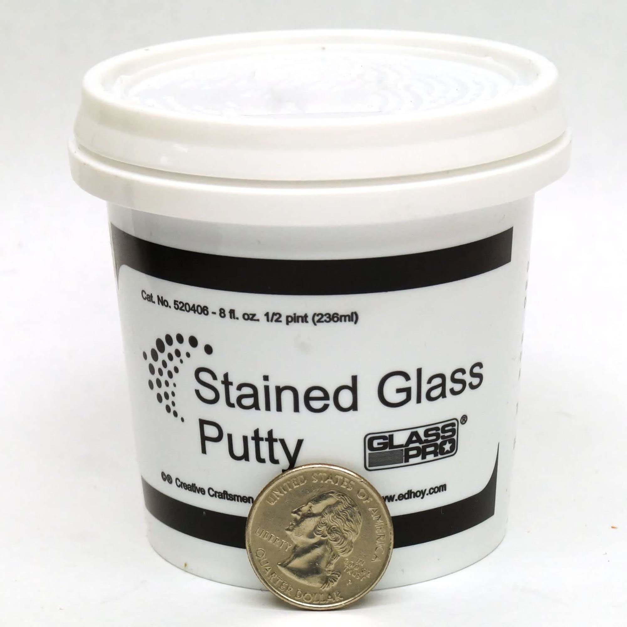 Glass Pro Stained Glass Lead Cement Putty Black 1/2 PINT 1 Etsy