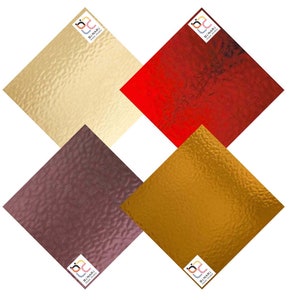 4 Pack Mixed Variety Stained Glass Sheet and Mosaic Glass