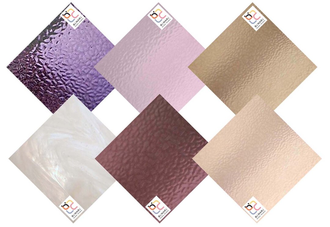 Wissmach 6 Sheet Mixed Color Variety Stained Glass Pack and Etsy