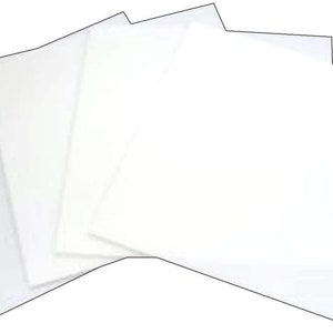 8 inch White Glass Squares 4 Pack - 96 Coe