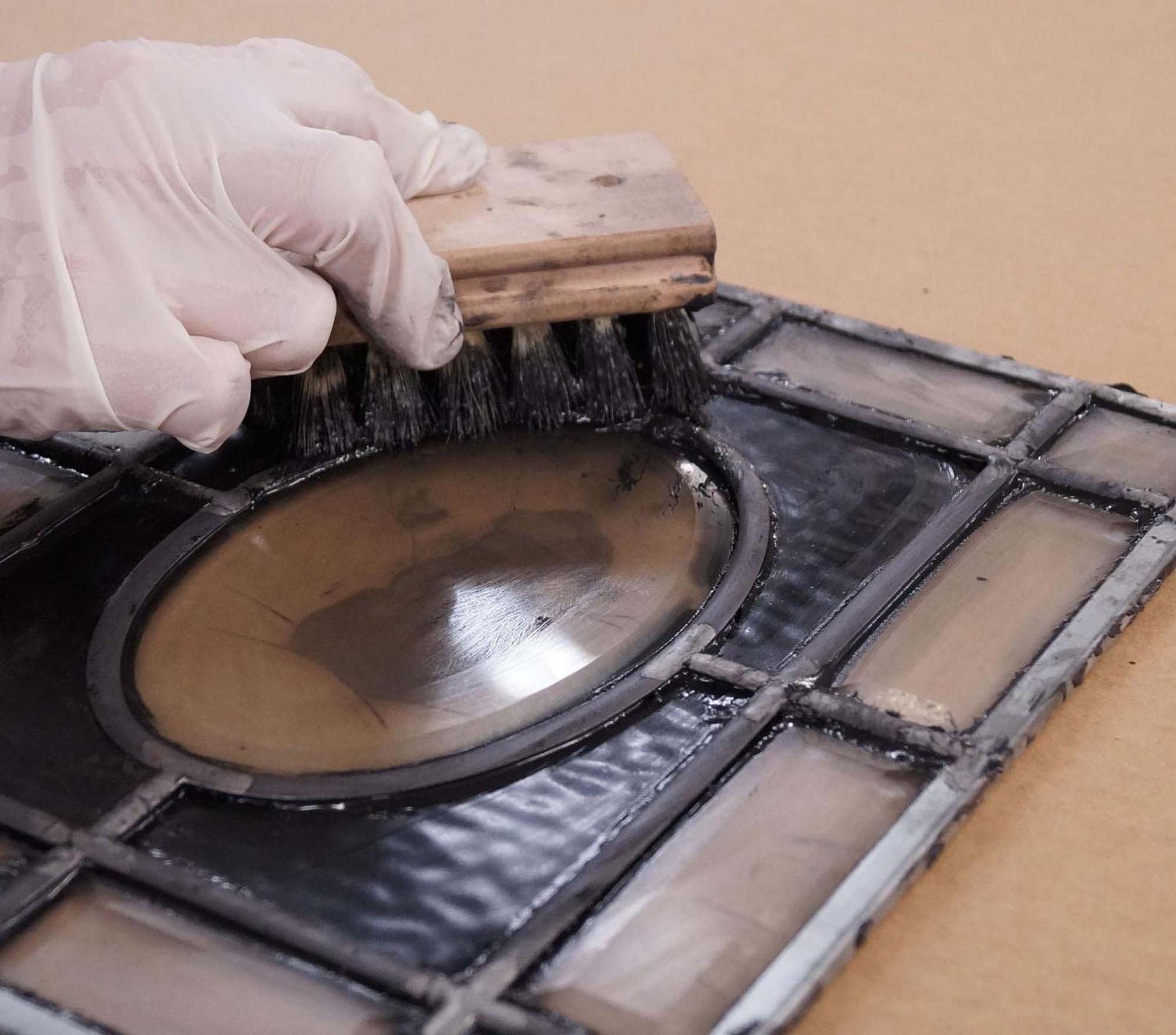 Glass Pro Stained Glass Lead Cement Putty Black 1/2 PINT 1 Etsy