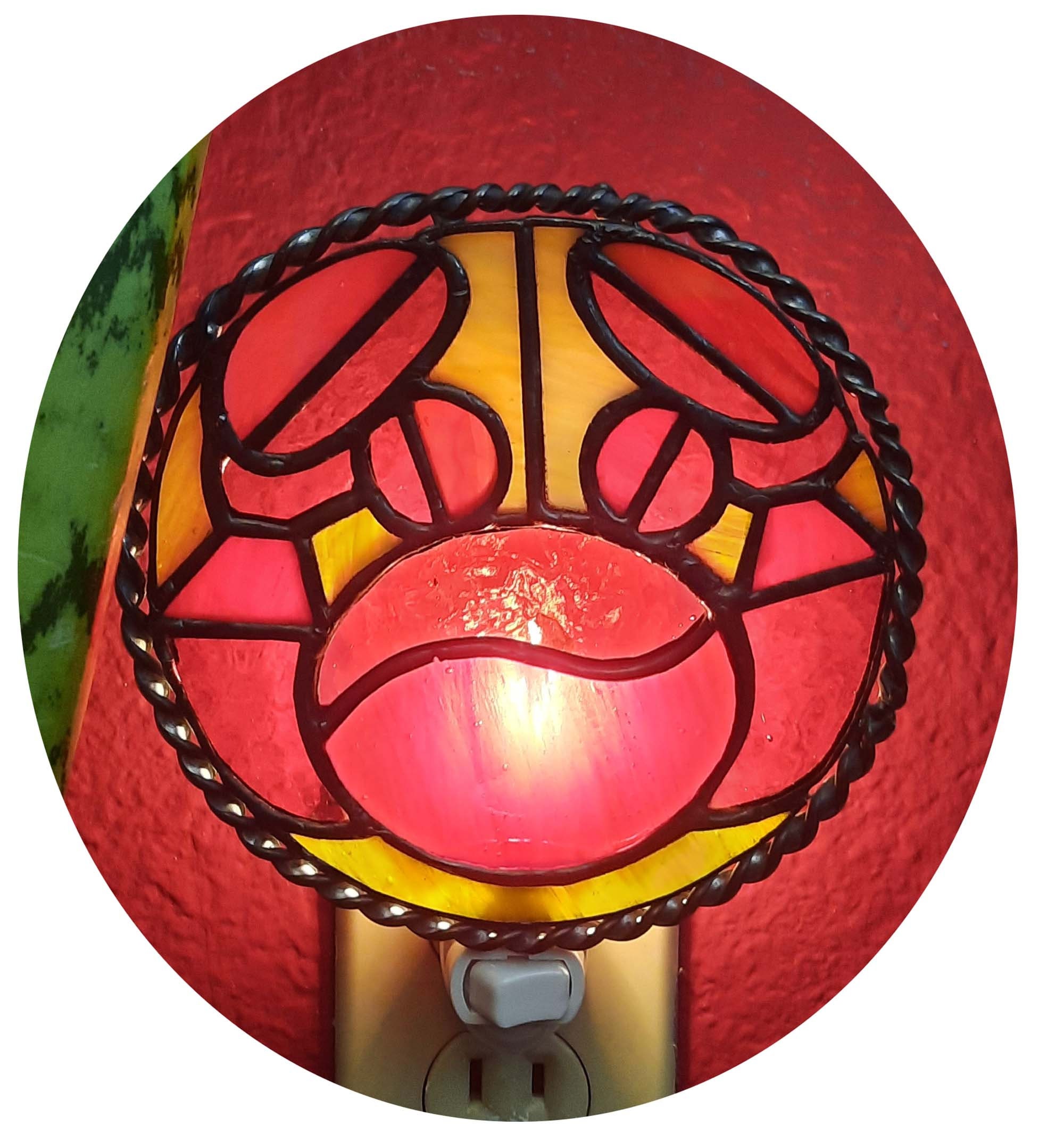 Custom Stained Glass Crab Night Light / Suncatcher Etsy UK