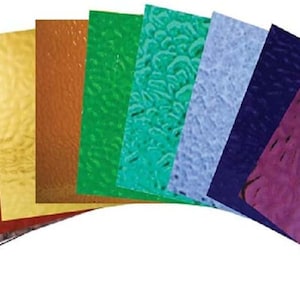 WISSMACH ENGLISH MUFFLE Stained Glass Pack (8 Assorted Colors / 8x10 Sheets)