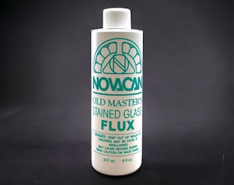 Copper Foil Solder FLUX Novacan Old Masters . 8 Oz. Water Soluable