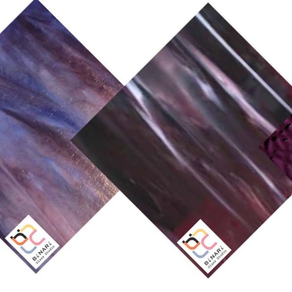 Purple Stained Glass Sheet Etsy