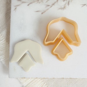 Polymer clay cutter set, flower clay cutter, handmade jewelry tools, polymer clay accessories, cookie cutter for DIY FIMO® earrings.