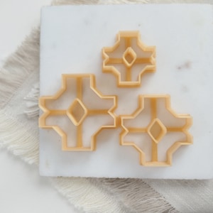 Aztec cookie cutter, polymer clay cutter set, handmade jewelry tools, polymer clay accessories, DIY clay cookie cutter for DIY earrings.