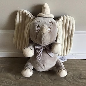 Disney Dumbo Plush 9" Stuffed Animal Embroidered Eyes Textured Ears