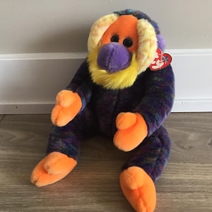 Ty 2000 Beanie Buddies Bananas the Monkey Stuffed Animal Toy Plush 13"