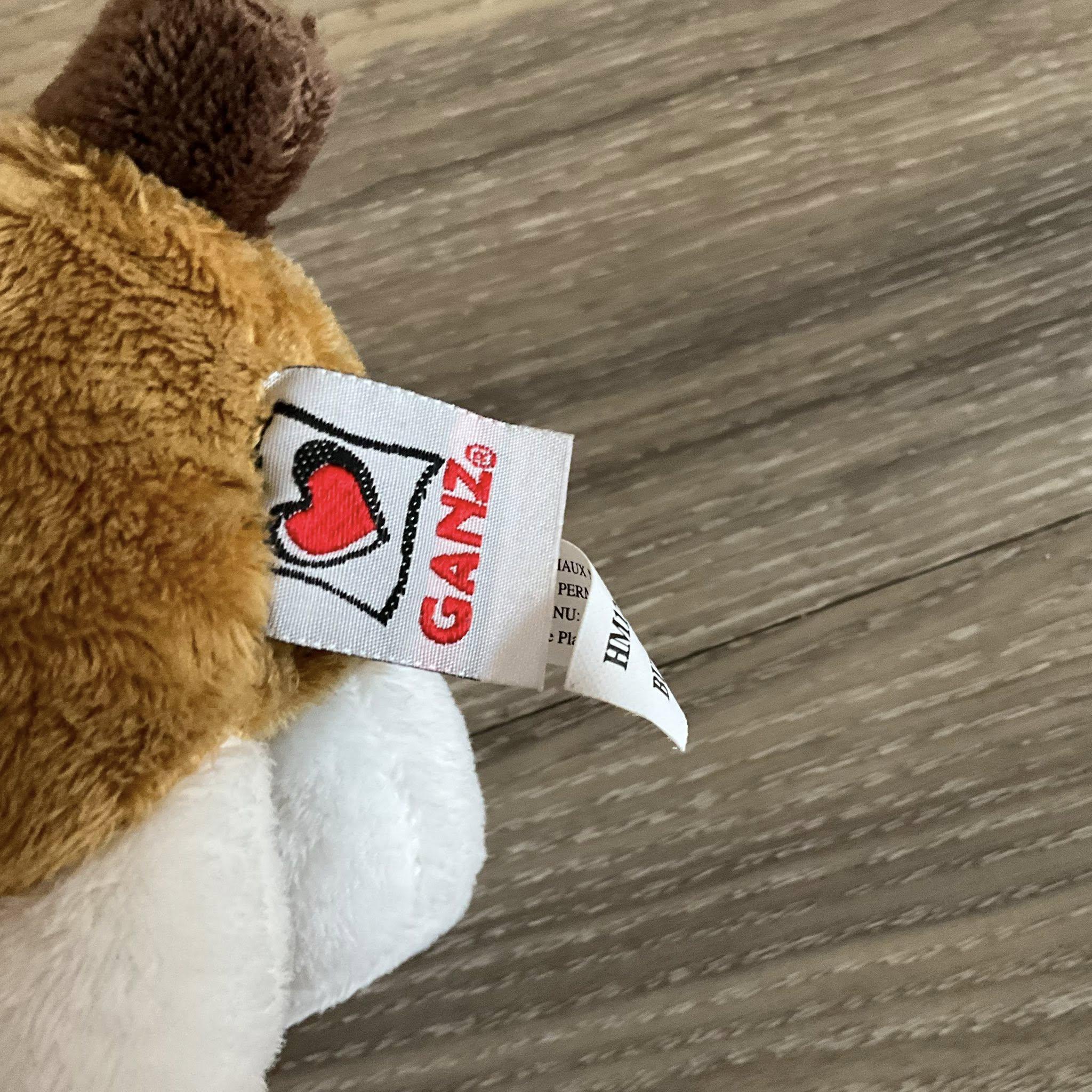 Ganz Webkinz ぬいぐるみ ブルドッグ ブラウン&ホワイト 犬の