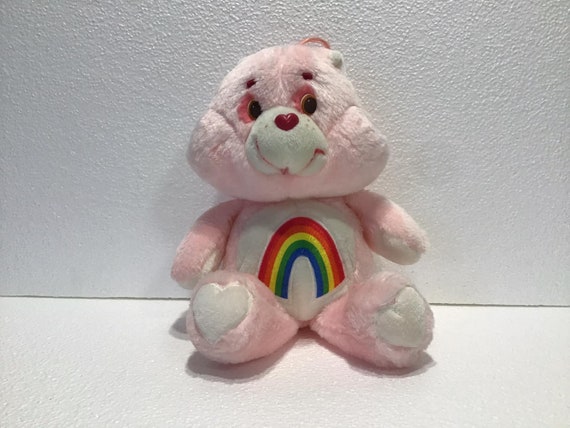 Vintage KENNER Care Bears Cheer Bear Rainbow Bear Plush Cheer