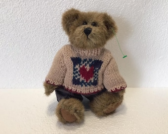Vintage 1990s TBC Plush Teddy Bear, 7" Collectible Toy