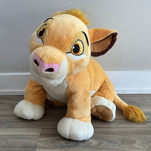 Disney with Stamp Lion King Simba the Lion Stuffed Animal Plush Toy 20&quot;