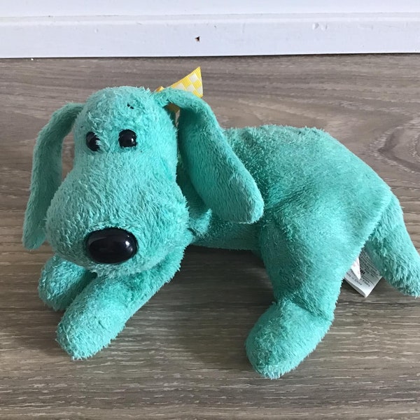 Ty 2001 Beanie Babies Diddley Dog Birthday Stuffed Animal Toy Plush 7.5"