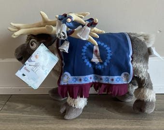 Disney Store Frozen Sven Reindeer Plush Olaf's Frozen Adventure 16"