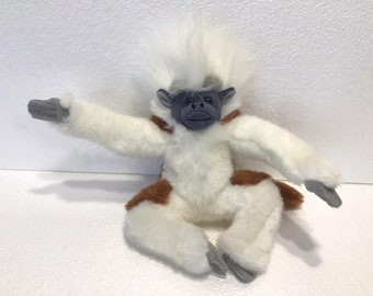 Stuffed animal Monkey - Monkey Plush Stuffed Soft Toy - Brown with White Monkey Toy
