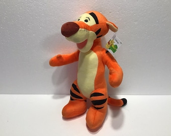 ヴィンテージ 1998 ディズニー しゃべる 跳ねる ティガー ぬいぐるみ