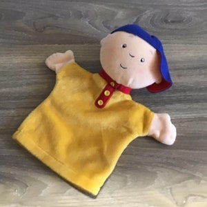 Caillou plyschdocka leksak 2001 handdocka vintage