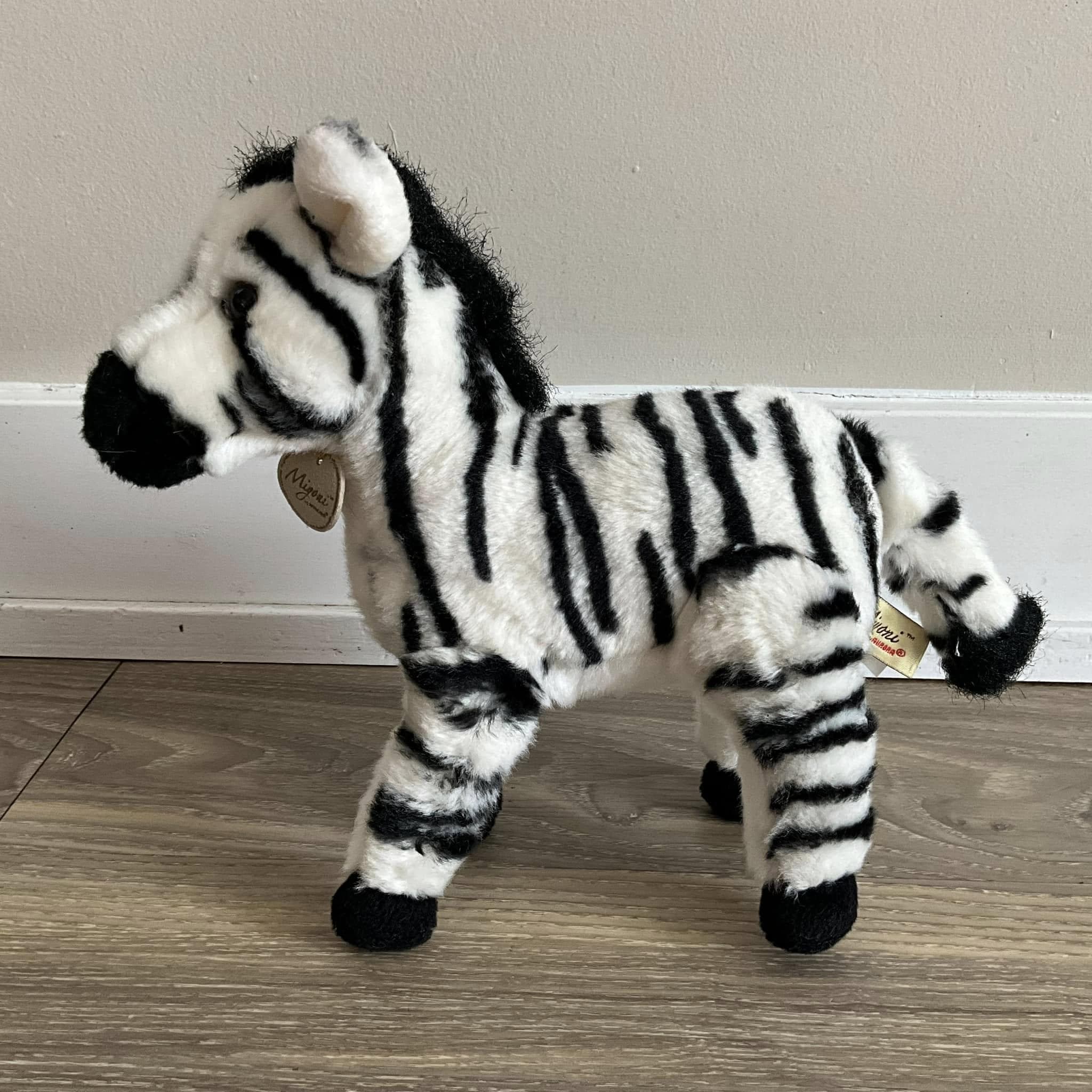 Miyoni ZEBRA Plush Stuffed Animal 9