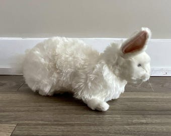 ハンサ ホワイトラビット ウサギ ぬいぐるみ リアルなぬいぐるみ