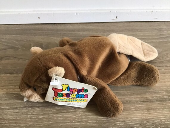 Ganz Floppie Tossems CH1498 Bucky Beaver Bean Bag Plush Etsy