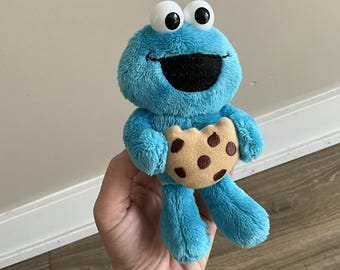 セサミストリート、ゾーイ、クッキーモンスター、オレンジ、ぬいぐるみ