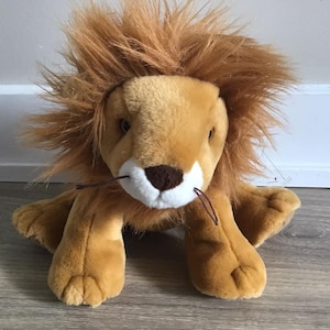 Ty 2008 Lion Stuffed Animal Plush Toy 10.5"