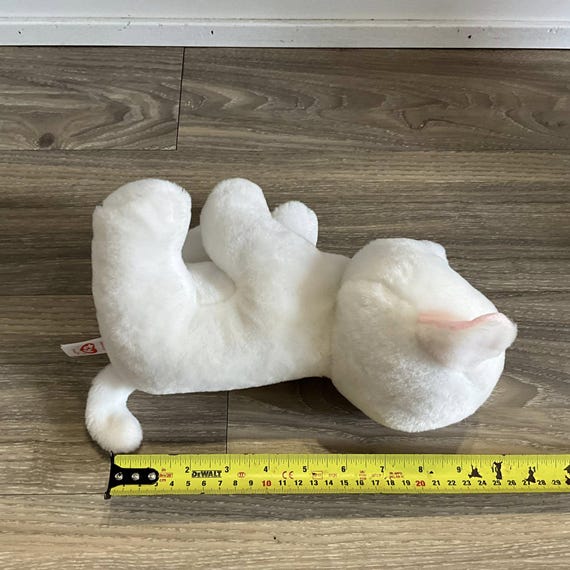 Ty Beanie 'pearl' the White Cat Plush (10 Inch) - Etsy