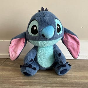 Disney STITCH 12&quot; Plush Lilo & Stitch Fluffy Fur Lissidoll Soft Toy
