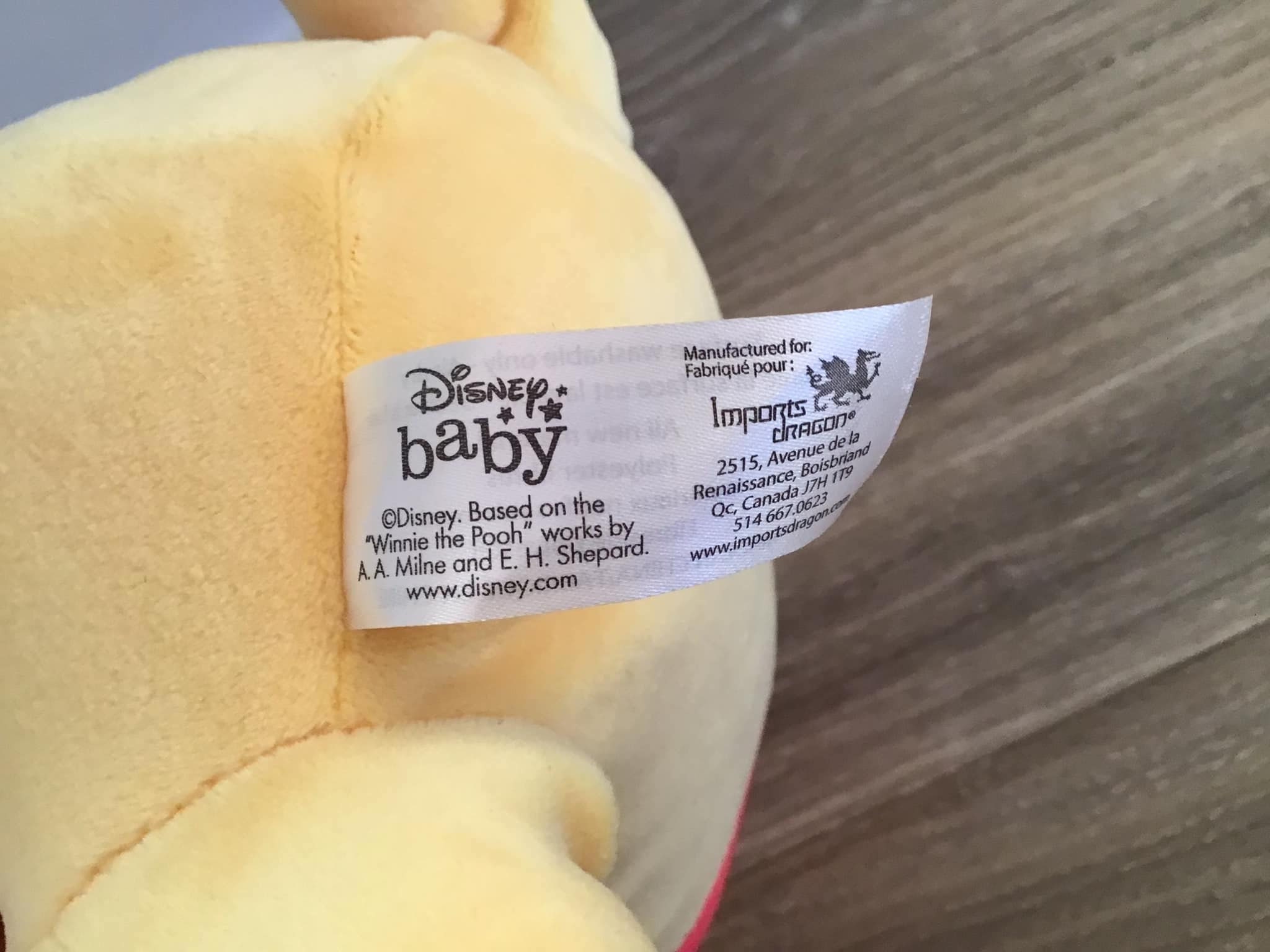 ディズニー ベビー くまのプーさん ぬいぐるみ 眠っているプーさん