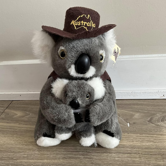 ヴィンテージ テディ フレンズ コアラと赤ちゃんのぬいぐるみ