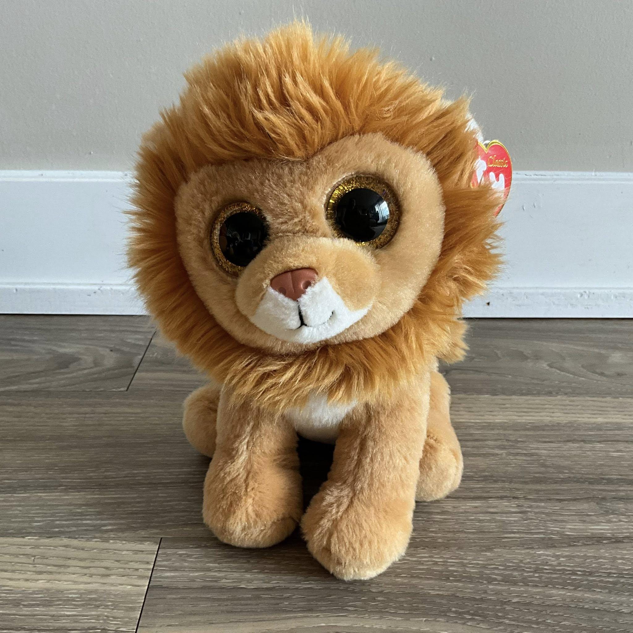 Ty Classic Louie the Lion Plush 10 Inch Stuffed Animal