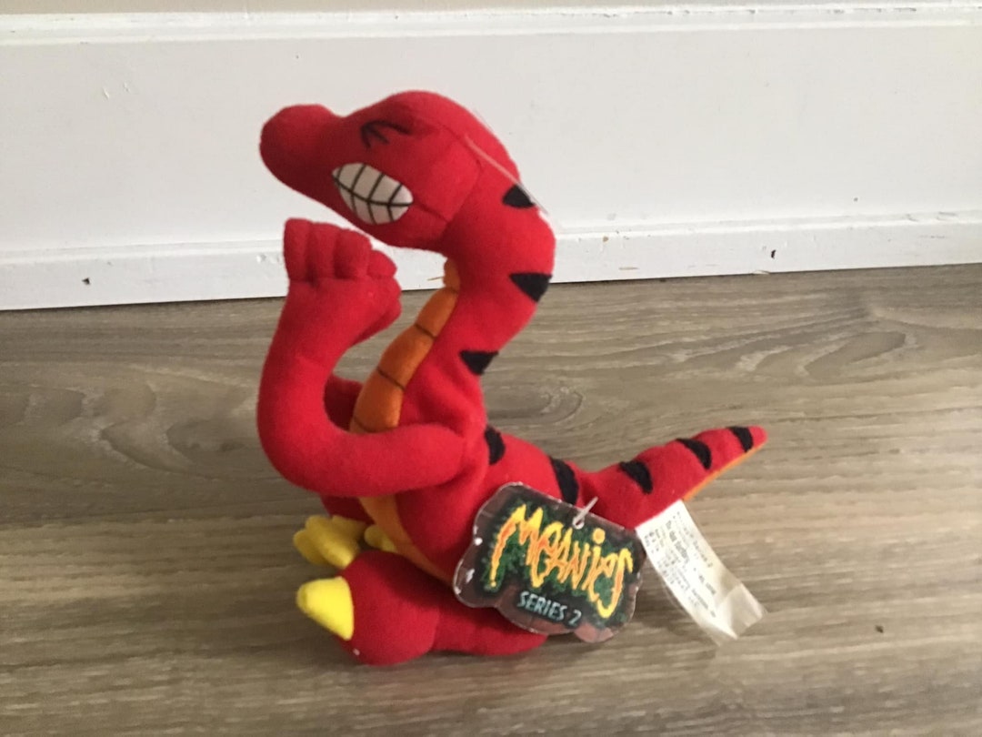 Meanies Series 2 Velocicrapper Dinosaur Stuffed Animal Plush Toy 7
