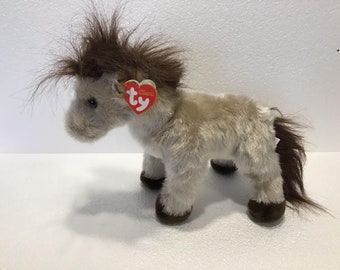 Ty Classic Buckshot The Horse 12” Plush Stuffed Animal Tan Brown