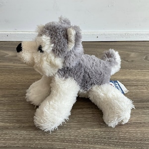 Husky Puppy Dog Plush Gray White Stuffed Animal Toy 7&quot; Fuel Mascot.