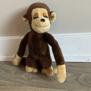 昭和レトロ　ヴィンテージ  DAKIN デーキン　チンパンジー　ぬいぐるみ　中古 昭和レトロ ヴィンテージ DAKIN デーキン チンパンジー