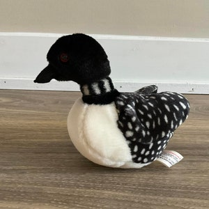 Wild Republic Plush Loon Bird Stuffed Animal Toy 6&quot;