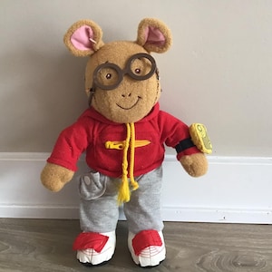 Playskool 1996 Dress Me Arthur the Aardvark Plush Doll 15"