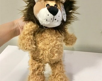 Caravan Knuffels pluche Leeuw met kaartjes