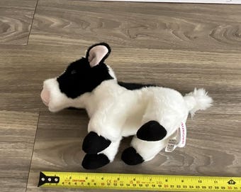 オーロラ ブラック＆ホワイト 牛のぬいぐるみ 小 9インチ - Etsy 日本