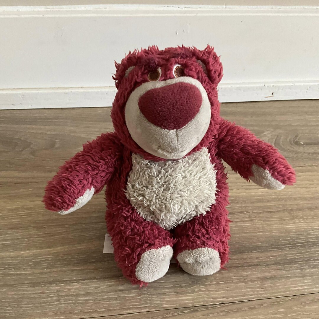 Disney Pixar Lotso Huggin Bear Plush 7" Strawberry Sc…
